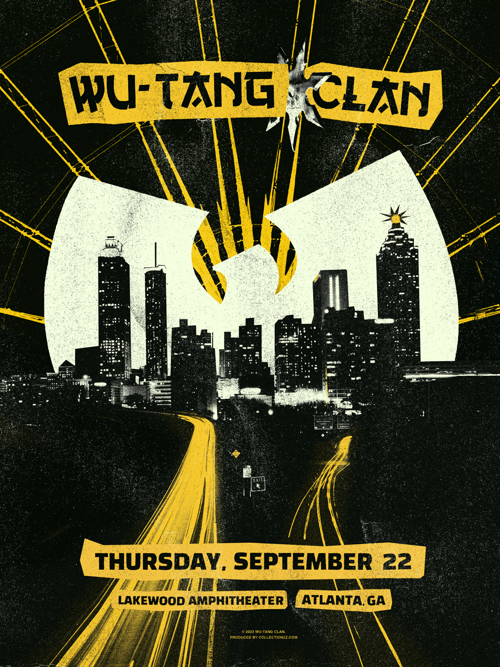 Wu Tang Clan Atlanta September 22, 2022 Print